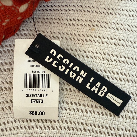 Rust Lace Overlay Dress Design Lab - Picture 3 of 3